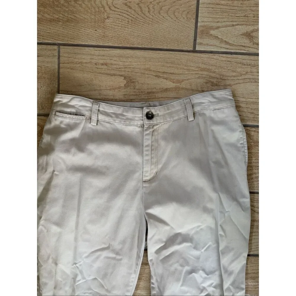 Lauren Ralph Lauren Cream Cotton Slacks Career Business Casual Pants Size 8